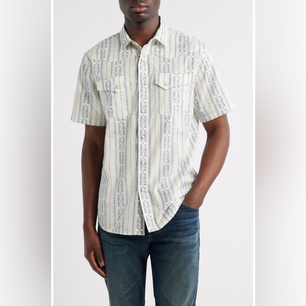 NWT Pendleton Laramie Short Sleeve Snap-Up Western Shirt
